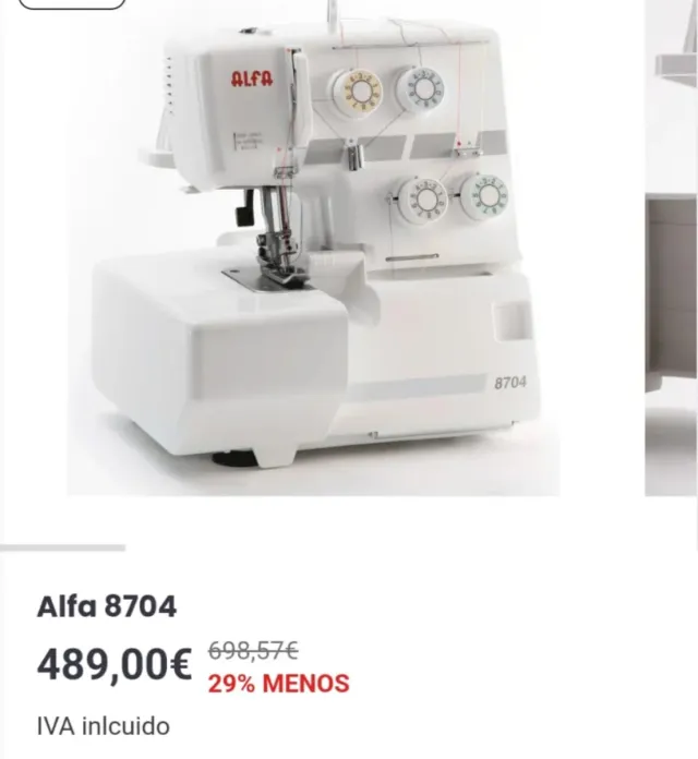 Remalladora Alfa 8704.