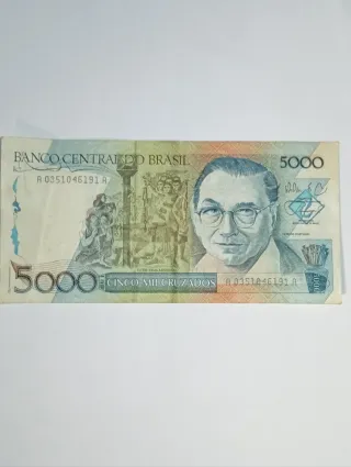 Billete 5000 Cruzados Brasil Colección