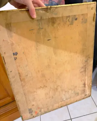 Cuadro  pintura Modernista Mujer Años 60