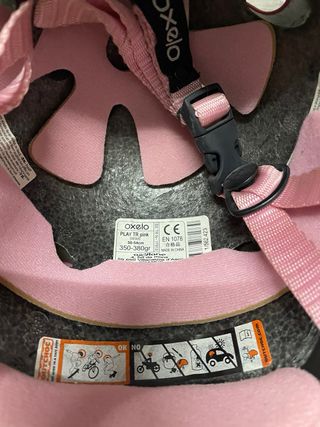 Casco rosa infantil OXELO