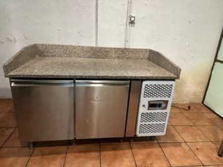 Mesa preparación pizza acero inoxidable