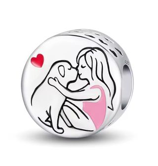 CHARM PERRO CORAZON PARA PULSERA PANDORA CAJA