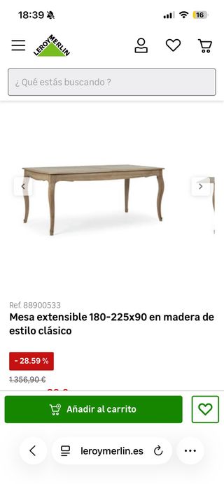 Conjunto Comedor Estilo Luis XVI Modernizado