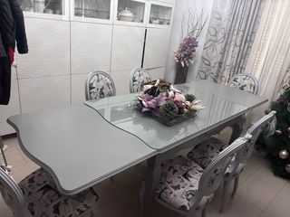 Conjunto Comedor Estilo Luis XVI Modernizado