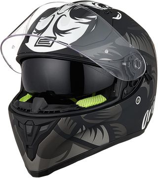 Casco Moto Integral Doble Visera talla XS