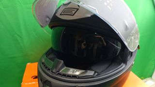 Casco Moto Integral Doble Visera talla XS