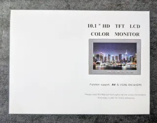 Mini monitor TFT 10.1" con soporte