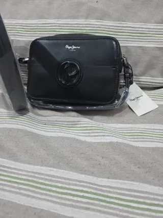 Bolso Pepe Jeans Negro Autentico