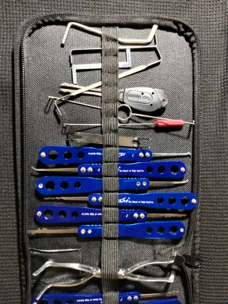 Kit Herramientas Cerrajero Profesional Azul