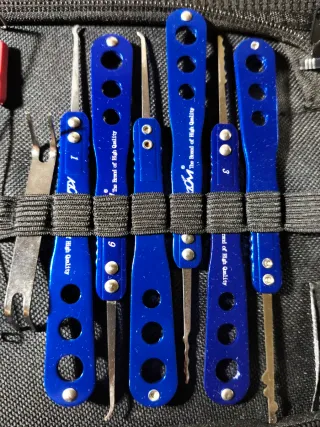 Kit Herramientas Cerrajero Profesional Azul