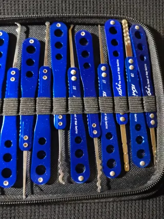 Kit Herramientas Cerrajero Profesional Azul