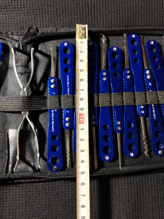 Kit Herramientas Cerrajero Profesional Azul