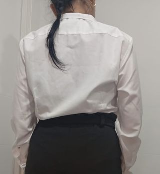 Camisa blanca mujer manga larga