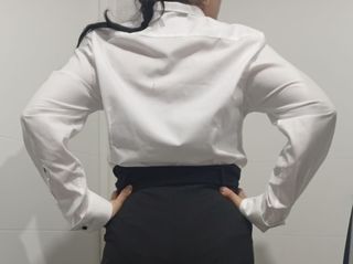 Camisa blanca mujer manga larga