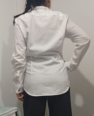 Camisa blanca mujer manga larga