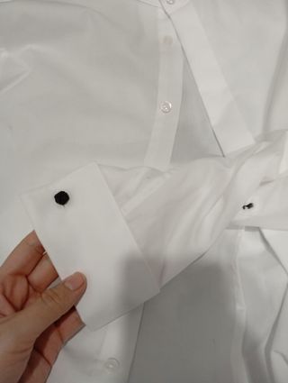 Camisa blanca mujer manga larga