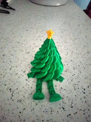 Coppia decorazioni snodabili natalizie