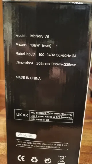 Lámpara Uñas McNory V8 Pro 160W