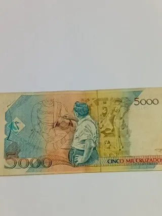 Billete 5000 Cruzados Brasil Colección