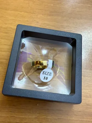 Anillo de Plata enchapada en Oro