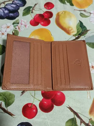 Cartera cuero marrón