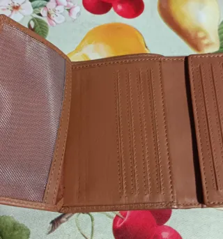 Cartera cuero marrón