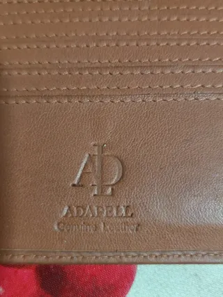 Cartera cuero marrón