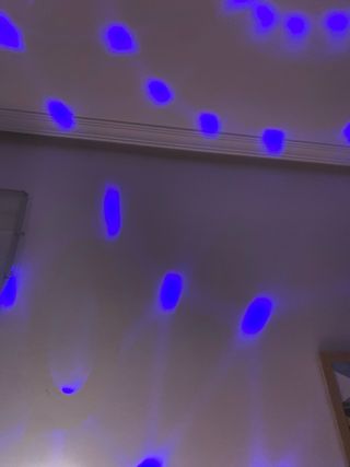 Bola de discoteca LED azul