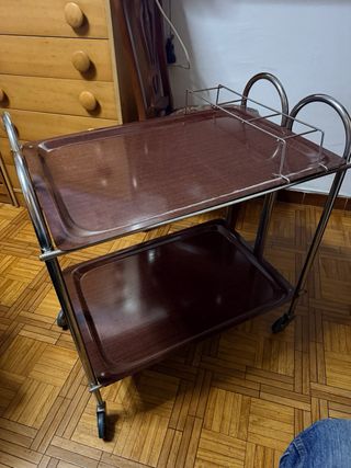 Mesa camarera auxiliar plegable