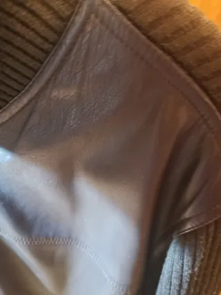 Chaqueta Cuero y Lana Vintage TORRAS