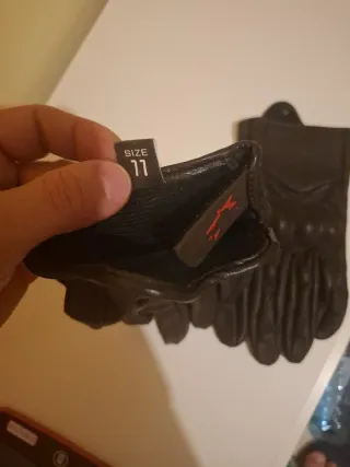 Guantes de Moto Cuero con Protección