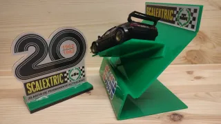 Expositor Scalextric y Peana 20 Aniversario
