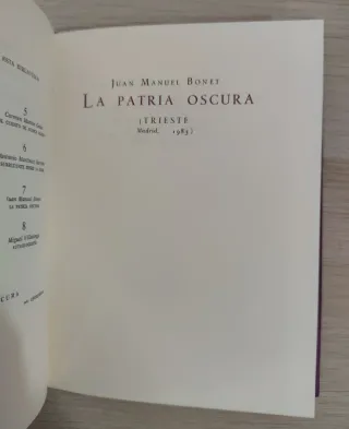 La patria oscura - Juan Manuel Bonet