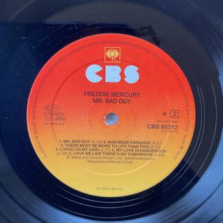 Freddie Mercury Mr. Bad Guy LP