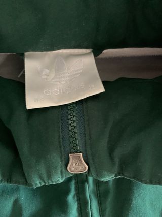 Chaqueta Adidas Vintage 90s Negra y Verde