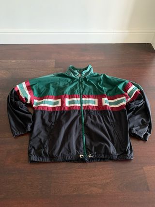 Chaqueta Adidas Vintage 90s Negra y Verde