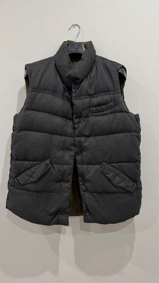 Chaleco verde oliva y gris oscuro de Emidio Tucci