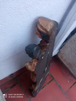 Figura Religiosa Escayola Virgen Niño 44 x 18