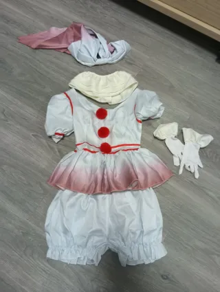 Disfraz payaso niña talla única