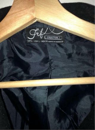 Chaqueta negra botones talla L