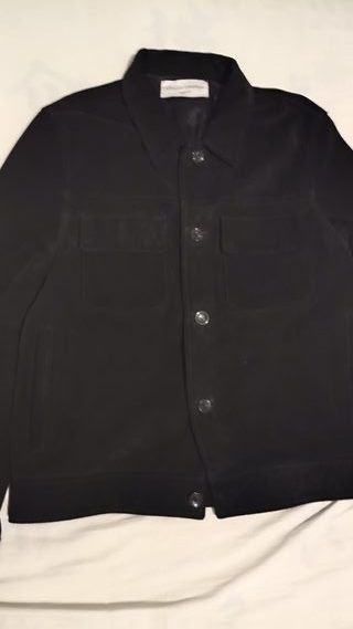Chaqueta Ante/Piel Negra Officine Générale