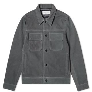 Chaqueta Ante/Piel Negra Officine Générale
