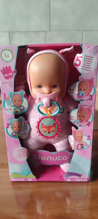 Nenuco Muñeca Bebé Suave 5 Funciones