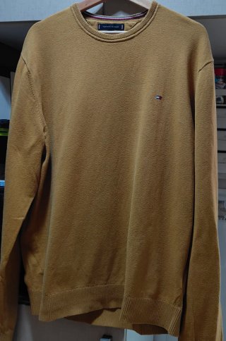 Jersey Tommy Hilfiger Algodón Cachemira Ocre XXL