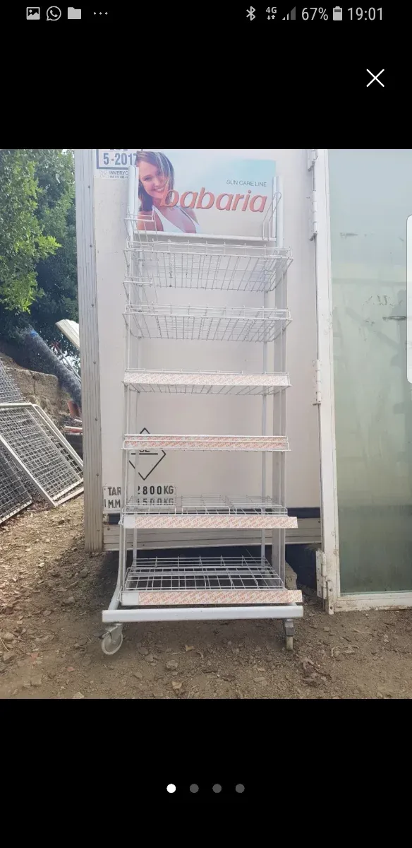 Estantería metálica blanca babaria