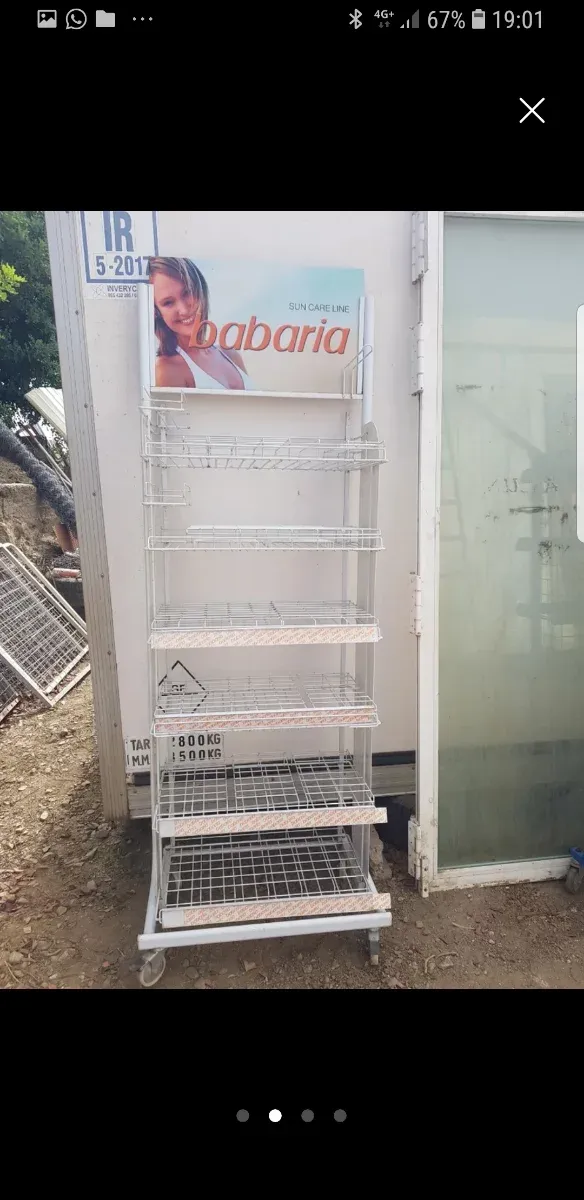 Estantería metálica blanca babaria