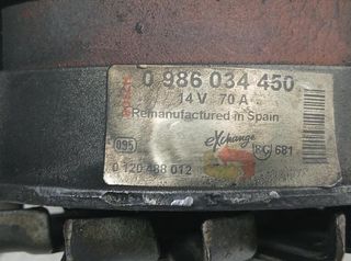 Alternador opel 0986034450 frontera a 228964