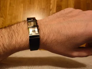 Pulsera Lotus Negra y Plateada