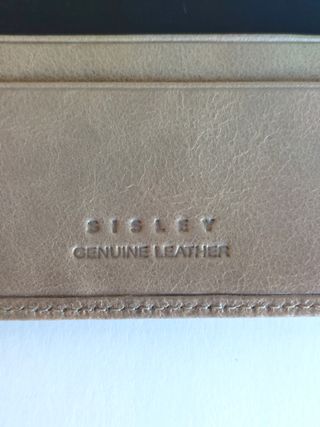 Portafoglio Sisley nuovo in pelle colore marrone