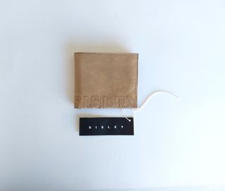 Portafoglio Sisley nuovo in pelle colore marrone